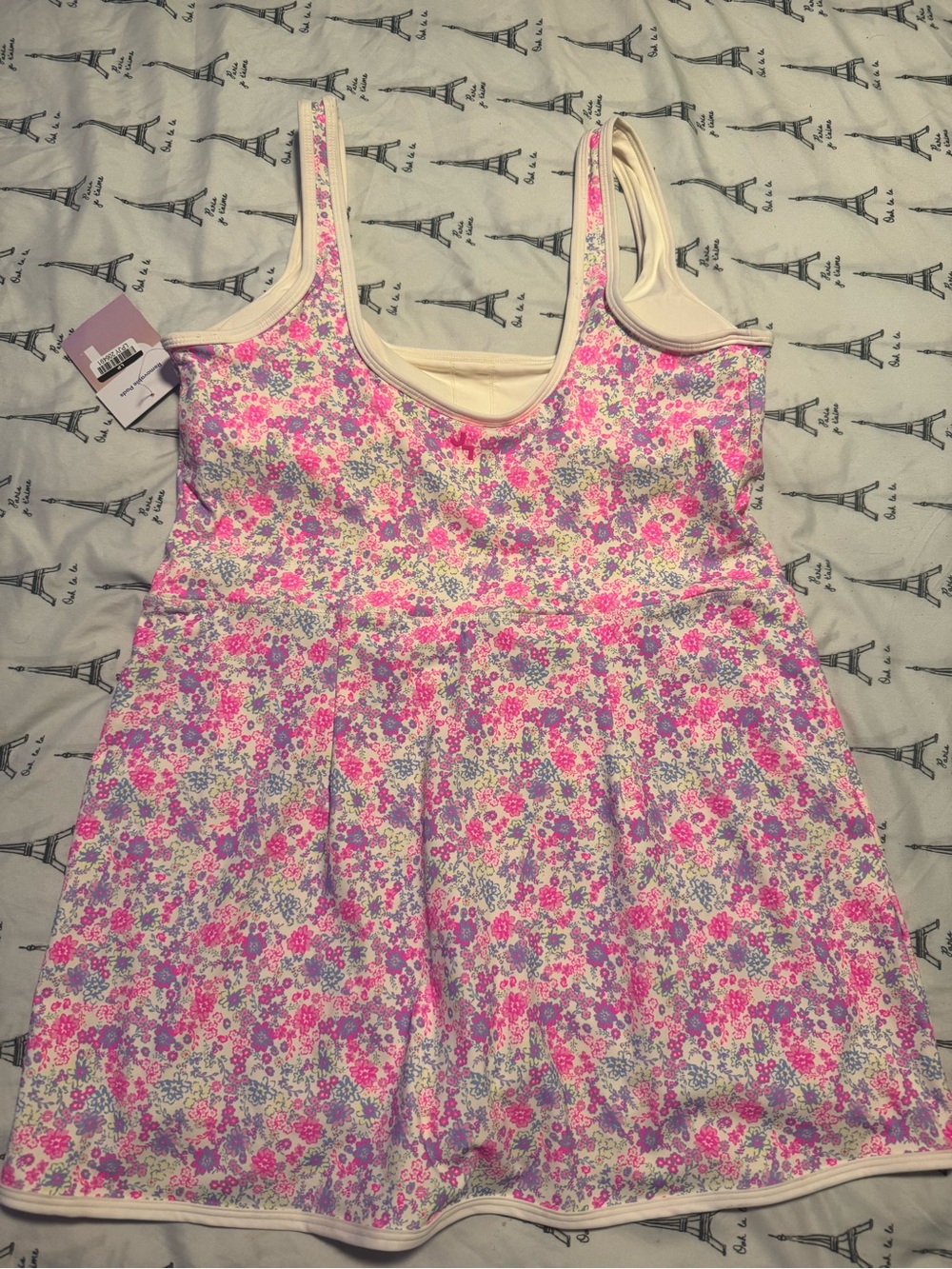 JoyLab Pink Floral Sleeveless Mini Dress - Picture 4 of 8
